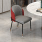 Glam Metal Dining Armless Chairs Upholstered Dining Room Chairs for Restaurant Red 1 Piece Clearhalo ' kitchen&dining_furn' 'Dining Chairs' 'Dining Tables & Seating' 'dining_chair' 'furn' 'furn_dining_chair' 'Furniture' 'furniture_dining_chair' 'Kitchen & Dining Furniture' 'kitchen' 3967107