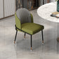 Glam Metal Dining Armless Chairs Upholstered Dining Room Chairs for Restaurant Olive Green 1 Piece Clearhalo ' kitchen&dining_furn' 'Dining Chairs' 'Dining Tables & Seating' 'dining_chair' 'furn' 'furn_dining_chair' 'Furniture' 'furniture_dining_chair' 'Kitchen & Dining Furniture' 'kitchen' 3967122