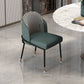 Glam Metal Dining Armless Chairs Upholstered Dining Room Chairs for Restaurant Blackish Green 1 Piece Clearhalo ' kitchen&dining_furn' 'Dining Chairs' 'Dining Tables & Seating' 'dining_chair' 'furn' 'furn_dining_chair' 'Furniture' 'furniture_dining_chair' 'Kitchen & Dining Furniture' 'kitchen' 3967134