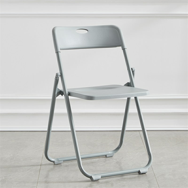 Modern Indoor-Outdoor Metal Chair Armless Open Back Folding Dining Side Chair Grey 1 Piece Clearhalo ' kitchen&dining_furn' 'Dining Chairs' 'Dining Tables & Seating' 'dining_chair' 'furn' 'furn_dining_chair' 'Furniture' 'furniture_dining_chair' 'Kitchen & Dining Furniture' 'kitchen' 3967150