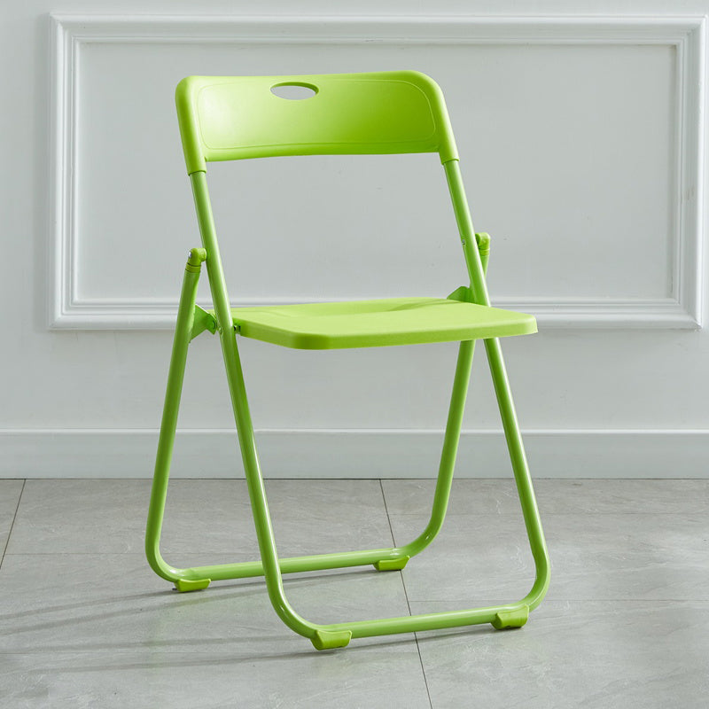 Modern Indoor-Outdoor Metal Chair Armless Open Back Folding Dining Side Chair Green 1 Piece Clearhalo ' kitchen&dining_furn' 'Dining Chairs' 'Dining Tables & Seating' 'dining_chair' 'furn' 'furn_dining_chair' 'Furniture' 'furniture_dining_chair' 'Kitchen & Dining Furniture' 'kitchen' 3967176
