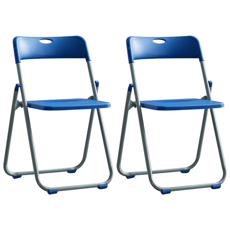 Modern Indoor-Outdoor Metal Chair Armless Open Back Folding Dining Side Chair Dark Blue 2 Piece Set Clearhalo ' kitchen&dining_furn' 'Dining Chairs' 'Dining Tables & Seating' 'dining_chair' 'furn' 'furn_dining_chair' 'Furniture' 'furniture_dining_chair' 'Kitchen & Dining Furniture' 'kitchen' 3967192