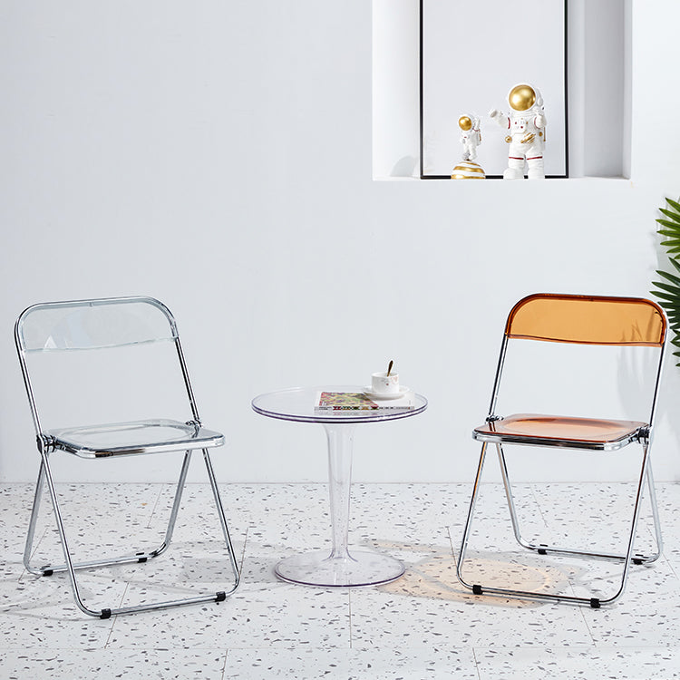 Contemporary Metal Dining Armless Chair Open Back Single Dining Side Chair Clearhalo ' kitchen&dining_furn' 'Dining Chairs' 'Dining Tables & Seating' 'dining_chair' 'furn' 'furn_dining_chair' 'Furniture' 'furniture_dining_chair' 'Kitchen & Dining Furniture' 'kitchen' 3967217