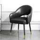 Glam Metal Dining Arm Chair Open Back Single Dining Side Chair for Restaurant Black Clearhalo ' kitchen&dining_furn' 'Dining Chairs' 'Dining Tables & Seating' 'dining_chair' 'furn' 'furn_dining_chair' 'Furniture' 'furniture_dining_chair' 'Kitchen & Dining Furniture' 'kitchen' 3967220