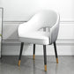 Glam Metal Dining Arm Chair Open Back Single Dining Side Chair for Restaurant Dark Gray-White Clearhalo ' kitchen&dining_furn' 'Dining Chairs' 'Dining Tables & Seating' 'dining_chair' 'furn' 'furn_dining_chair' 'Furniture' 'furniture_dining_chair' 'Kitchen & Dining Furniture' 'kitchen' 3967233
