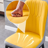 Glam Metal Dining Armless Chair Parsons Dining Single Chair for Restaurant Clearhalo ' kitchen&dining_furn' 'Dining Chairs' 'Dining Tables & Seating' 'dining_chair' 'furn' 'furn_dining_chair' 'Furniture' 'furniture_dining_chair' 'Kitchen & Dining Furniture' 'kitchen' 3967253