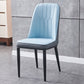 Glam Metal Dining Armless Chair Parsons Dining Single Chair for Restaurant Blue Black Clearhalo ' kitchen&dining_furn' 'Dining Chairs' 'Dining Tables & Seating' 'dining_chair' 'furn' 'furn_dining_chair' 'Furniture' 'furniture_dining_chair' 'Kitchen & Dining Furniture' 'kitchen' 3967260