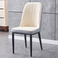 Glam Metal Dining Armless Chair Parsons Dining Single Chair for Restaurant Cream Gray Black Clearhalo ' kitchen&dining_furn' 'Dining Chairs' 'Dining Tables & Seating' 'dining_chair' 'furn' 'furn_dining_chair' 'Furniture' 'furniture_dining_chair' 'Kitchen & Dining Furniture' 'kitchen' 3967263
