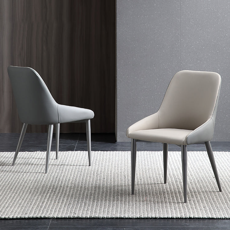 Contemporary Style Metal Dining Chair Dining Parsons Arm Side Chairs for Kitchen Clearhalo ' kitchen&dining_furn' 'Dining Chairs' 'Dining Tables & Seating' 'dining_chair' 'furn' 'furn_dining_chair' 'Furniture' 'furniture_dining_chair' 'Kitchen & Dining Furniture' 'kitchen' 3967316