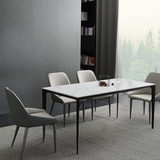 Contemporary Style Metal Dining Chair Dining Parsons Arm Side Chairs for Kitchen Clearhalo ' kitchen&dining_furn' 'Dining Chairs' 'Dining Tables & Seating' 'dining_chair' 'furn' 'furn_dining_chair' 'Furniture' 'furniture_dining_chair' 'Kitchen & Dining Furniture' 'kitchen' 3967323