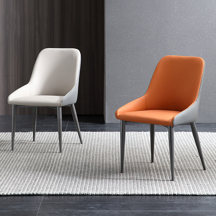 Contemporary Style Metal Dining Chair Dining Parsons Arm Side Chairs for Kitchen Clearhalo ' kitchen&dining_furn' 'Dining Chairs' 'Dining Tables & Seating' 'dining_chair' 'furn' 'furn_dining_chair' 'Furniture' 'furniture_dining_chair' 'Kitchen & Dining Furniture' 'kitchen' 3967325