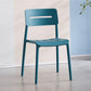 Modern Style Plastic Dining Chairs Open Back Dining Stackable Side Chair for Kitchen Peacock Blue 1 Piece Clearhalo ' kitchen&dining_furn' 'Dining Chairs' 'Dining Tables & Seating' 'dining_chair' 'furn' 'furn_dining_chair' 'Furniture' 'furniture_dining_chair' 'Kitchen & Dining Furniture' 'kitchen' 3967346