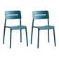 Modern Style Plastic Dining Chairs Open Back Dining Stackable Side Chair for Kitchen Peacock Blue 2 Piece Set Clearhalo ' kitchen&dining_furn' 'Dining Chairs' 'Dining Tables & Seating' 'dining_chair' 'furn' 'furn_dining_chair' 'Furniture' 'furniture_dining_chair' 'Kitchen & Dining Furniture' 'kitchen' 3967348