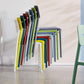 Modern Style Plastic Dining Chairs Open Back Dining Stackable Side Chair for Kitchen Clearhalo ' kitchen&dining_furn' 'Dining Chairs' 'Dining Tables & Seating' 'dining_chair' 'furn' 'furn_dining_chair' 'Furniture' 'furniture_dining_chair' 'Kitchen & Dining Furniture' 'kitchen' 3967354