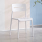Modern Style Plastic Dining Chairs Open Back Dining Stackable Side Chair for Kitchen White 1 Piece Clearhalo ' kitchen&dining_furn' 'Dining Chairs' 'Dining Tables & Seating' 'dining_chair' 'furn' 'furn_dining_chair' 'Furniture' 'furniture_dining_chair' 'Kitchen & Dining Furniture' 'kitchen' 3967357