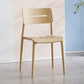 Modern Style Plastic Dining Chairs Open Back Dining Stackable Side Chair for Kitchen Khaki 1 Piece Clearhalo ' kitchen&dining_furn' 'Dining Chairs' 'Dining Tables & Seating' 'dining_chair' 'furn' 'furn_dining_chair' 'Furniture' 'furniture_dining_chair' 'Kitchen & Dining Furniture' 'kitchen' 3967360
