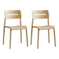 Modern Style Plastic Dining Chairs Open Back Dining Stackable Side Chair for Kitchen Khaki 2 Piece Set Clearhalo ' kitchen&dining_furn' 'Dining Chairs' 'Dining Tables & Seating' 'dining_chair' 'furn' 'furn_dining_chair' 'Furniture' 'furniture_dining_chair' 'Kitchen & Dining Furniture' 'kitchen' 3967361