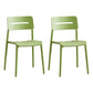 Modern Style Plastic Dining Chairs Open Back Dining Stackable Side Chair for Kitchen Light Green 2 Piece Set Clearhalo ' kitchen&dining_furn' 'Dining Chairs' 'Dining Tables & Seating' 'dining_chair' 'furn' 'furn_dining_chair' 'Furniture' 'furniture_dining_chair' 'Kitchen & Dining Furniture' 'kitchen' 3967367