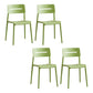 Modern Style Plastic Dining Chairs Open Back Dining Stackable Side Chair for Kitchen Light Green 4 Piece Set Clearhalo ' kitchen&dining_furn' 'Dining Chairs' 'Dining Tables & Seating' 'dining_chair' 'furn' 'furn_dining_chair' 'Furniture' 'furniture_dining_chair' 'Kitchen & Dining Furniture' 'kitchen' 3967368