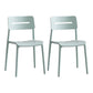 Modern Style Plastic Dining Chairs Open Back Dining Stackable Side Chair for Kitchen Green 2 Piece Set Clearhalo ' kitchen&dining_furn' 'Dining Chairs' 'Dining Tables & Seating' 'dining_chair' 'furn' 'furn_dining_chair' 'Furniture' 'furniture_dining_chair' 'Kitchen & Dining Furniture' 'kitchen' 3967370