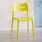 Modern Style Plastic Dining Chairs Open Back Dining Stackable Side Chair for Kitchen Yellow 1 Piece Clearhalo ' kitchen&dining_furn' 'Dining Chairs' 'Dining Tables & Seating' 'dining_chair' 'furn' 'furn_dining_chair' 'Furniture' 'furniture_dining_chair' 'Kitchen & Dining Furniture' 'kitchen' 3967372