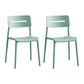 Modern Style Plastic Dining Chairs Open Back Dining Stackable Side Chair for Kitchen Mint Green 2 Piece Set Clearhalo ' kitchen&dining_furn' 'Dining Chairs' 'Dining Tables & Seating' 'dining_chair' 'furn' 'furn_dining_chair' 'Furniture' 'furniture_dining_chair' 'Kitchen & Dining Furniture' 'kitchen' 3967376