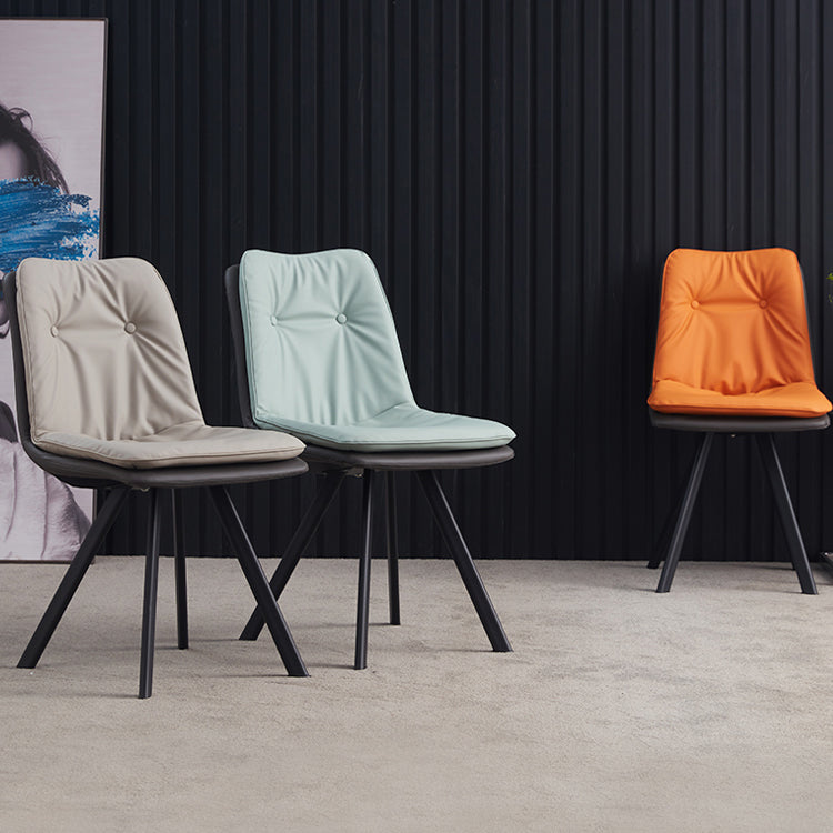 Contemporary Style Metal Dining Chair Dining Armless Side Chairs for Kitchen Clearhalo ' kitchen&dining_furn' 'Dining Chairs' 'Dining Tables & Seating' 'dining_chair' 'furn' 'furn_dining_chair' 'Furniture' 'furniture_dining_chair' 'Kitchen & Dining Furniture' 'kitchen' 3967388