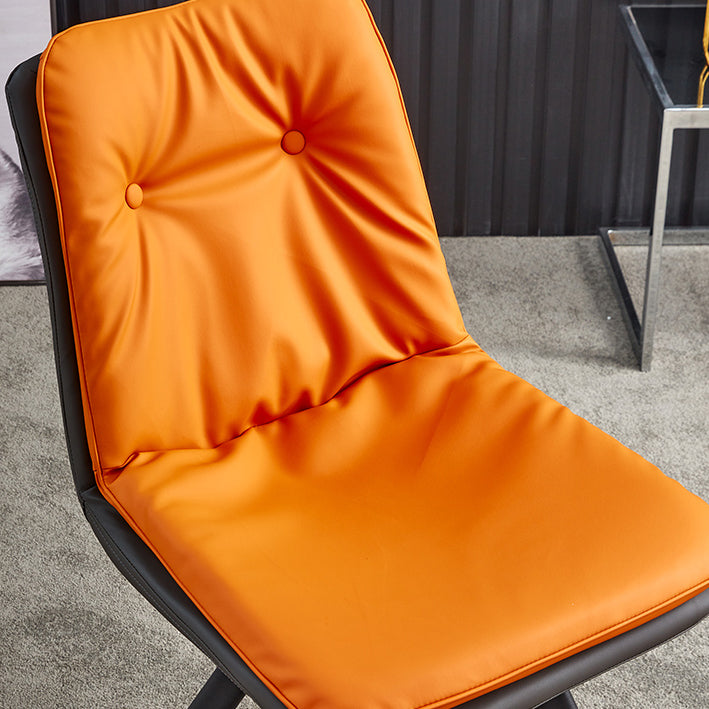 Contemporary Style Metal Dining Chair Dining Armless Side Chairs for Kitchen Clearhalo ' kitchen&dining_furn' 'Dining Chairs' 'Dining Tables & Seating' 'dining_chair' 'furn' 'furn_dining_chair' 'Furniture' 'furniture_dining_chair' 'Kitchen & Dining Furniture' 'kitchen' 3967393