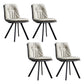 Contemporary Style Metal Dining Chair Dining Armless Side Chairs for Kitchen Grey 4 Piece Set Clearhalo ' kitchen&dining_furn' 'Dining Chairs' 'Dining Tables & Seating' 'dining_chair' 'furn' 'furn_dining_chair' 'Furniture' 'furniture_dining_chair' 'Kitchen & Dining Furniture' 'kitchen' 3967408