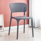 Modern Style Plastic Dining Chairs Open Back Stackable Dining Chair for Kitchen Grey 1 Piece Clearhalo ' kitchen&dining_furn' 'Dining Chairs' 'Dining Tables & Seating' 'dining_chair' 'furn' 'furn_dining_chair' 'Furniture' 'furniture_dining_chair' 'Kitchen & Dining Furniture' 'kitchen' 3967416