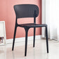 Modern Style Plastic Dining Chairs Open Back Stackable Dining Chair for Kitchen Black 1 Piece Clearhalo ' kitchen&dining_furn' 'Dining Chairs' 'Dining Tables & Seating' 'dining_chair' 'furn' 'furn_dining_chair' 'Furniture' 'furniture_dining_chair' 'Kitchen & Dining Furniture' 'kitchen' 3967436