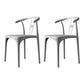 Modern Style Plastic Dining Chairs Dining Stackable Side Chair for Kitchen Grey 2 Piece Set Clearhalo ' kitchen&dining_furn' 'Dining Chairs' 'Dining Tables & Seating' 'dining_chair' 'furn' 'furn_dining_chair' 'Furniture' 'furniture_dining_chair' 'Kitchen & Dining Furniture' 'kitchen' 3967454