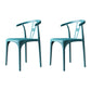 Modern Style Plastic Dining Chairs Dining Stackable Side Chair for Kitchen Peacock Blue 2 Piece Set Clearhalo ' kitchen&dining_furn' 'Dining Chairs' 'Dining Tables & Seating' 'dining_chair' 'furn' 'furn_dining_chair' 'Furniture' 'furniture_dining_chair' 'Kitchen & Dining Furniture' 'kitchen' 3967467