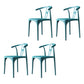 Modern Style Plastic Dining Chairs Dining Stackable Side Chair for Kitchen Peacock Blue 4 Piece Set Clearhalo ' kitchen&dining_furn' 'Dining Chairs' 'Dining Tables & Seating' 'dining_chair' 'furn' 'furn_dining_chair' 'Furniture' 'furniture_dining_chair' 'Kitchen & Dining Furniture' 'kitchen' 3967468