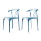 Modern Style Plastic Dining Chairs Dining Stackable Side Chair for Kitchen Light Blue 2 Piece Set Clearhalo ' kitchen&dining_furn' 'Dining Chairs' 'Dining Tables & Seating' 'dining_chair' 'furn' 'furn_dining_chair' 'Furniture' 'furniture_dining_chair' 'Kitchen & Dining Furniture' 'kitchen' 3967479