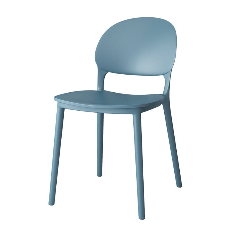 Contemporary Style Plastic Dining Chairs Open Back Dining Stackable Chair for Kitchen Clearhalo ' kitchen&dining_furn' 'Dining Chairs' 'Dining Tables & Seating' 'dining_chair' 'furn' 'furn_dining_chair' 'Furniture' 'furniture_dining_chair' 'Kitchen & Dining Furniture' 'kitchen' 3967494