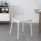 Contemporary Style Plastic Dining Chairs Open Back Dining Stackable Chair for Kitchen White 1 Piece Clearhalo ' kitchen&dining_furn' 'Dining Chairs' 'Dining Tables & Seating' 'dining_chair' 'furn' 'furn_dining_chair' 'Furniture' 'furniture_dining_chair' 'Kitchen & Dining Furniture' 'kitchen' 3967503