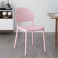 Contemporary Style Plastic Dining Chairs Open Back Dining Stackable Chair for Kitchen Pink 1 Piece Clearhalo ' kitchen&dining_furn' 'Dining Chairs' 'Dining Tables & Seating' 'dining_chair' 'furn' 'furn_dining_chair' 'Furniture' 'furniture_dining_chair' 'Kitchen & Dining Furniture' 'kitchen' 3967509