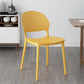 Contemporary Style Plastic Dining Chairs Open Back Dining Stackable Chair for Kitchen Yellow 1 Piece Clearhalo ' kitchen&dining_furn' 'Dining Chairs' 'Dining Tables & Seating' 'dining_chair' 'furn' 'furn_dining_chair' 'Furniture' 'furniture_dining_chair' 'Kitchen & Dining Furniture' 'kitchen' 3967512