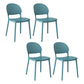 Contemporary Style Plastic Dining Chairs Open Back Dining Stackable Chair for Kitchen Lake Blue 4 Piece Set Clearhalo ' kitchen&dining_furn' 'Dining Chairs' 'Dining Tables & Seating' 'dining_chair' 'furn' 'furn_dining_chair' 'Furniture' 'furniture_dining_chair' 'Kitchen & Dining Furniture' 'kitchen' 3967520