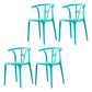 Modern Style Plastic Dining Chairs Stackable Dining Chairs for Kitchen Lake Blue 4 Piece Set Clearhalo ' kitchen&dining_furn' 'Dining Chairs' 'Dining Tables & Seating' 'dining_chair' 'furn' 'furn_dining_chair' 'Furniture' 'furniture_dining_chair' 'Kitchen & Dining Furniture' 'kitchen' 3967554