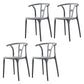 Modern Style Plastic Dining Chairs Stackable Dining Chairs for Kitchen Grey 4 Piece Set Clearhalo ' kitchen&dining_furn' 'Dining Chairs' 'Dining Tables & Seating' 'dining_chair' 'furn' 'furn_dining_chair' 'Furniture' 'furniture_dining_chair' 'Kitchen & Dining Furniture' 'kitchen' 3967560