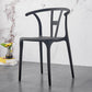 Modern Style Plastic Dining Chairs Stackable Dining Chairs for Kitchen Black 1 Piece Clearhalo ' kitchen&dining_furn' 'Dining Chairs' 'Dining Tables & Seating' 'dining_chair' 'furn' 'furn_dining_chair' 'Furniture' 'furniture_dining_chair' 'Kitchen & Dining Furniture' 'kitchen' 3967575