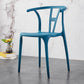 Modern Style Plastic Dining Chairs Stackable Dining Chairs for Kitchen Dark Blue 1 Piece Clearhalo ' kitchen&dining_furn' 'Dining Chairs' 'Dining Tables & Seating' 'dining_chair' 'furn' 'furn_dining_chair' 'Furniture' 'furniture_dining_chair' 'Kitchen & Dining Furniture' 'kitchen' 3967584