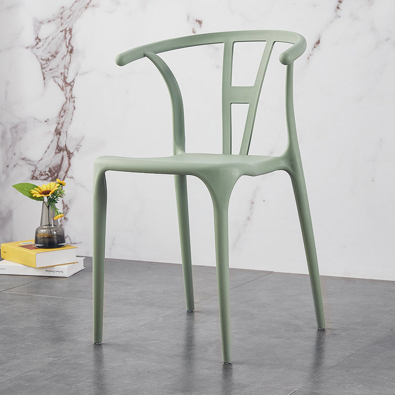 Modern Style Plastic Dining Chairs Stackable Dining Chairs for Kitchen Light Green 1 Piece Clearhalo ' kitchen&dining_furn' 'Dining Chairs' 'Dining Tables & Seating' 'dining_chair' 'furn' 'furn_dining_chair' 'Furniture' 'furniture_dining_chair' 'Kitchen & Dining Furniture' 'kitchen' 3967590