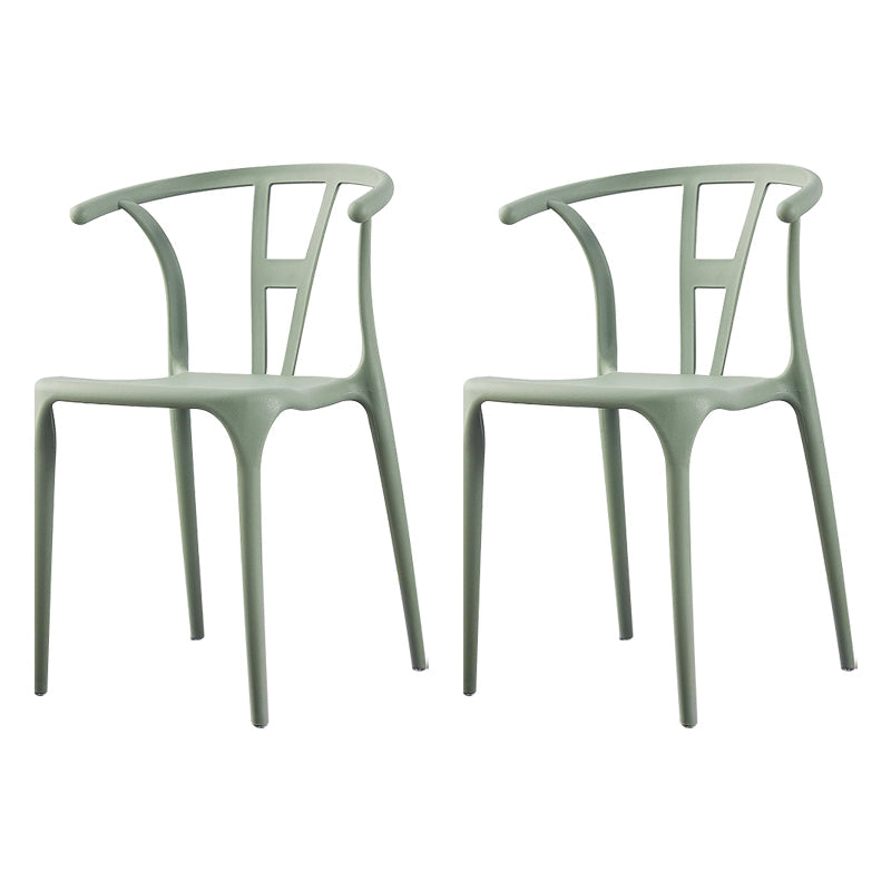 Modern Style Plastic Dining Chairs Stackable Dining Chairs for Kitchen Light Green 2 Piece Set Clearhalo ' kitchen&dining_furn' 'Dining Chairs' 'Dining Tables & Seating' 'dining_chair' 'furn' 'furn_dining_chair' 'Furniture' 'furniture_dining_chair' 'Kitchen & Dining Furniture' 'kitchen' 3967591