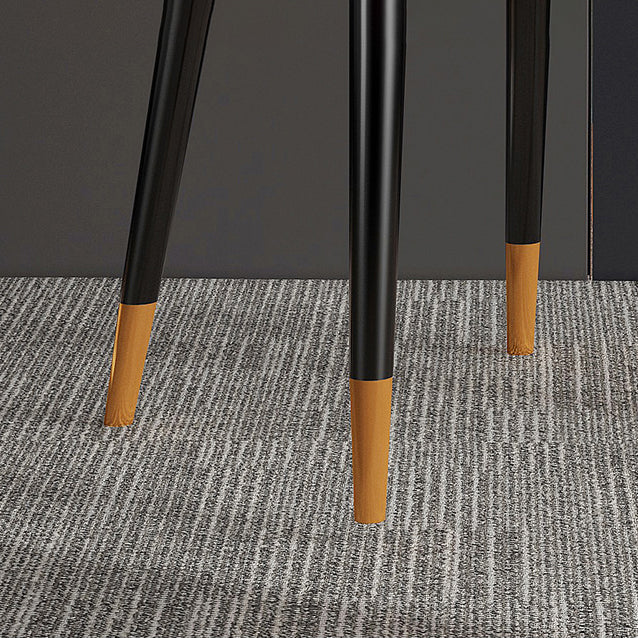 Scandinavian Style Metal Dining Chair Cushioned Dining Room Arm Single Chair Clearhalo ' kitchen&dining_furn' 'Dining Chairs' 'Dining Tables & Seating' 'dining_chair' 'furn' 'furn_dining_chair' 'Furniture' 'furniture_dining_chair' 'Kitchen & Dining Furniture' 'kitchen' 3967606