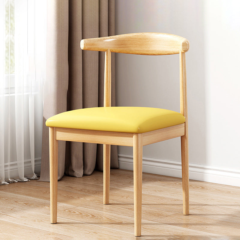 Modern Indoor-Outdoor Dining Chair Metal Armless Upholstered Single Chair Ginger Clearhalo ' kitchen&dining_furn' 'Dining Chairs' 'Dining Tables & Seating' 'dining_chair' 'furn' 'furn_dining_chair' 'Furniture' 'furniture_dining_chair' 'Kitchen & Dining Furniture' 'kitchen' 3967610