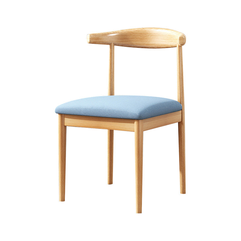 Modern Indoor-Outdoor Dining Chair Metal Armless Upholstered Single Chair Clearhalo ' kitchen&dining_furn' 'Dining Chairs' 'Dining Tables & Seating' 'dining_chair' 'furn' 'furn_dining_chair' 'Furniture' 'furniture_dining_chair' 'Kitchen & Dining Furniture' 'kitchen' 3967618