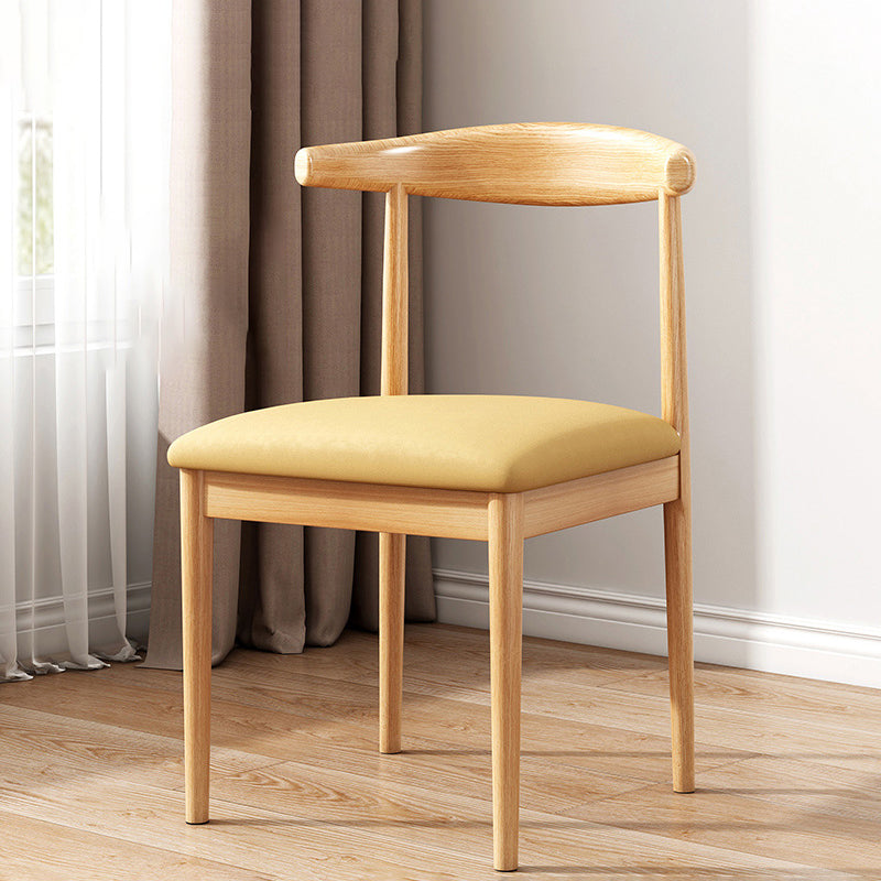 Modern Indoor-Outdoor Dining Chair Metal Armless Upholstered Single Chair Beige Clearhalo ' kitchen&dining_furn' 'Dining Chairs' 'Dining Tables & Seating' 'dining_chair' 'furn' 'furn_dining_chair' 'Furniture' 'furniture_dining_chair' 'Kitchen & Dining Furniture' 'kitchen' 3967624